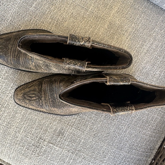 Roper Dusty Distressed Snip Toe Brown Casual Boots Womens Size 8 Good Condition - Picture 5 of 7